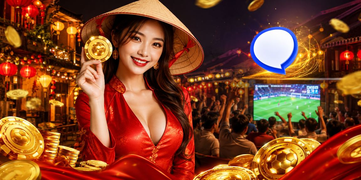 Người dùng Hội An nhận hoàn trả cược thể thao trong không gian đèn lồng đặc trưng